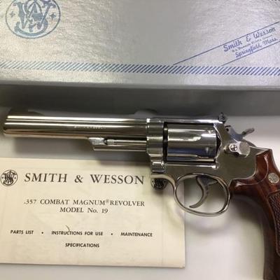 Smith & Wesson .357 Combat Magnum Revolver Model No. 19