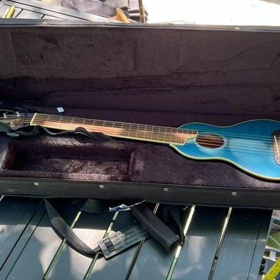 Teal Washburn Rover Model #RO10TB In Protective Case
