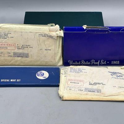 US Mint Sets 1967, 68, 69 & 68 Proof Set

