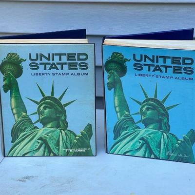 (2) US Liberty Stamp Albums - Almost Totally Complete!

