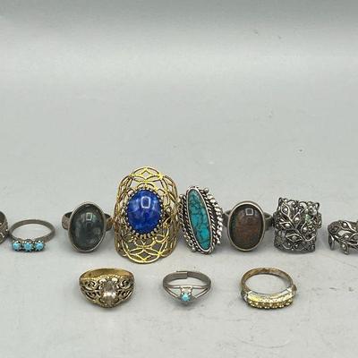(11) Costume Jewelry Rings
