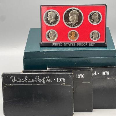US Mint Sets 1975, 76, 77, 78
