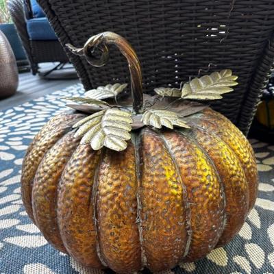 Large decorative pumpkin
