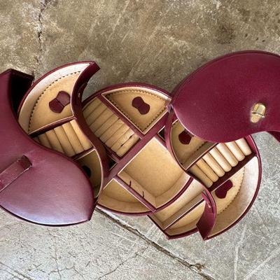 Leather and suede Jewelry Box