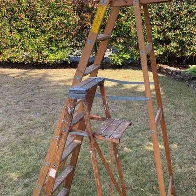 2 Wooden Ladders