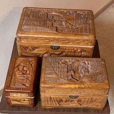Wooden boxes