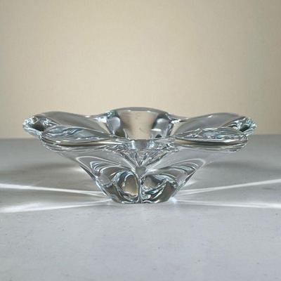 BACCARAT LOW GLASS BOWL | h. 2 x dia. 6 in 