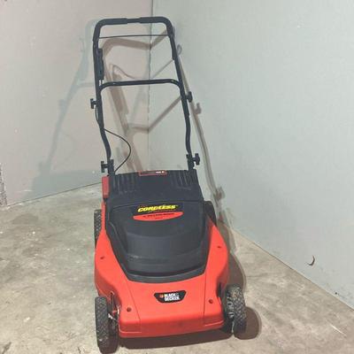 B & D CORDLESS LAWN MOWER | B&D Model # CMM1000 25 Volt Cordless Rechargeable 19â€ Mulching Mower with Charger. 