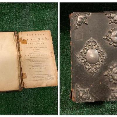 Dutch Reformed Church Book of Psalms with Silver Mounts 1773