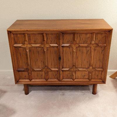 Mid Century Pecan Cabinet