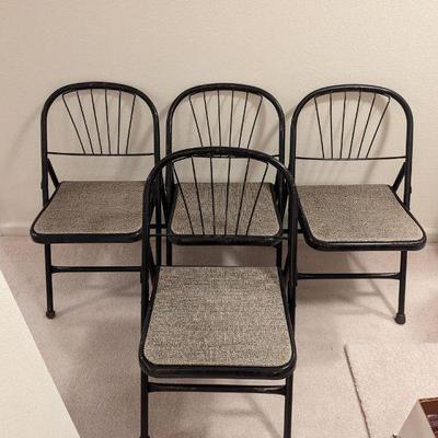 Mid century folding chairs