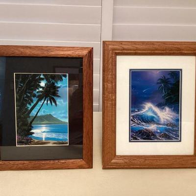 MTT201 Two Framed Hawaiian Seascape Pictures 