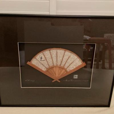 MTT073 De Charon Framed Mixed Media Asian Art