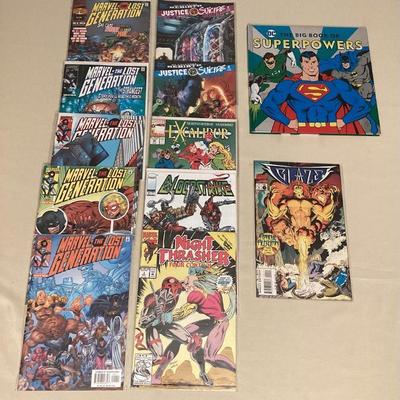 MTT146 Eleven DC, Marvel & Image Comics & A Book