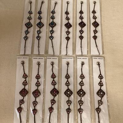 MTT036 Twelve Costume Jewelry Bracelets New