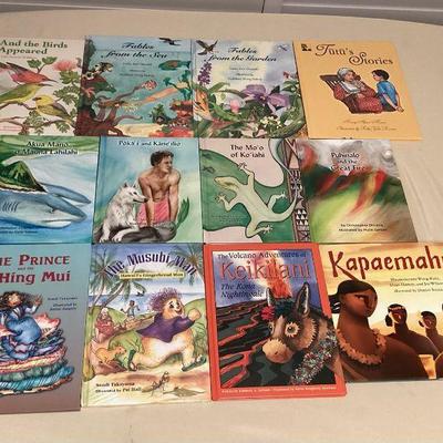 MTT137 Twelve Hardcover Hawaiian Fairy Tale, Fable & Legend Childrenâ€™s Books