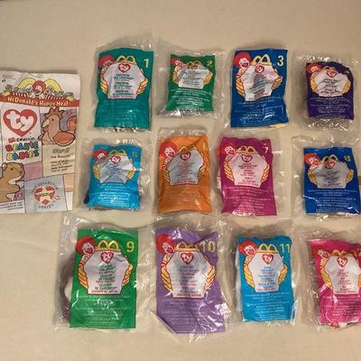 MTT063 Set Of Twelve 1999 McDonaldâ€™s Ty Teenie Beanie Babies 