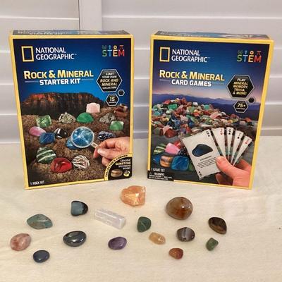 MTT045 Rock Specimens, National Geographic Rock & Mineral Starter Kit & Card Games