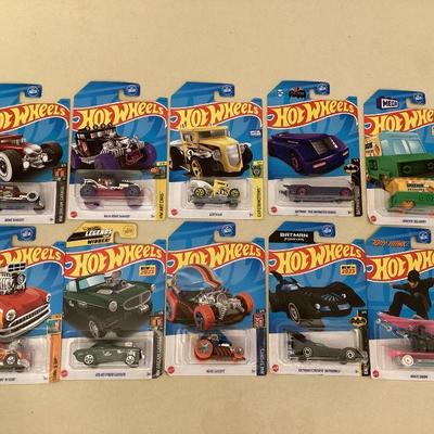 MTT167 Ten Hot Wheels Cars New