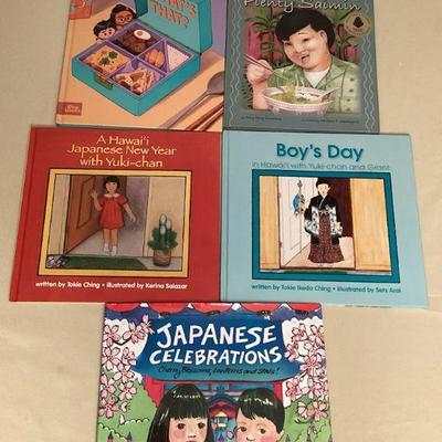 MTT138 Five Hardcover Childrenâ€™s Books About Asian Culture In Hawaii 