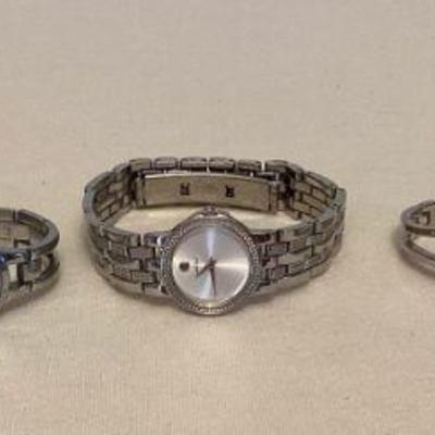 MTT015 Five Womenâ€™s Metal Silver Toned Watches 