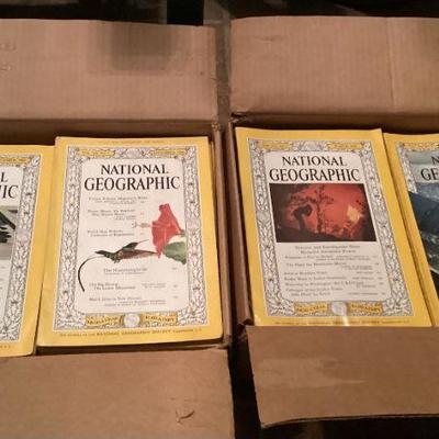 MTT216 Over Fifty 1951-1968 National Geographic Magazines 