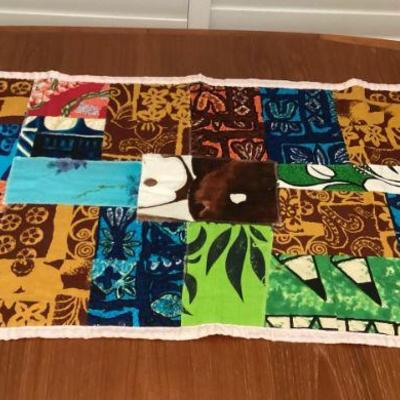 MTT157 Vintage Hawaiian Patchwork Floor Mat