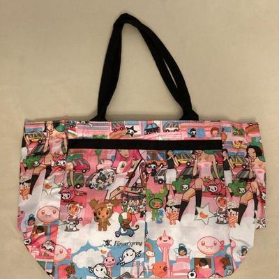 MTT193 Character Nylon Tote Bag New