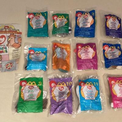 MTT062 Set Of Twelve 1999 McDonaldâ€™s Ty Teenie Beanie Babies 