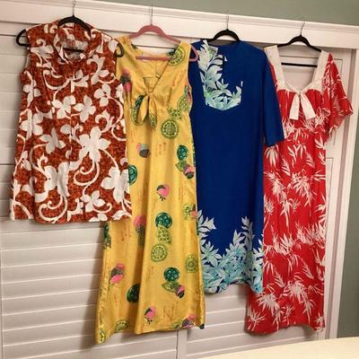 MTT129 Four Vintage Womenâ€™s Dresses 
