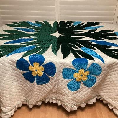 MTT070 Vintage Floral Bedspread 