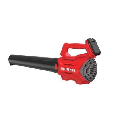 GICH030 CRAFTSMAN 20-volt Max 340-CFM 90-MPH Battery Handheld Leaf Blower	Clear leaves and debris on hard surfaces with up to 340 CFM and...