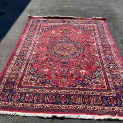 JIFI981 Hand Knotted Persian Rug	Vintage Khorasan approximately 79 x 114 inches rug made in Iran. Â Some minor wear - see picture
