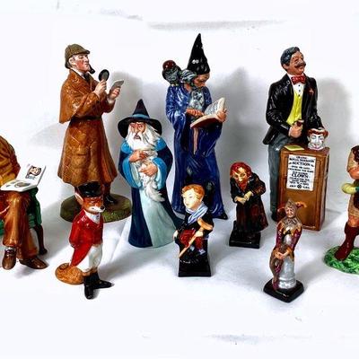 JIFI980 Royal Daulton Figurines	10 figurines dating from 1985+ include a signed 'The Wizard', Gandalf, The Detective, Pride...