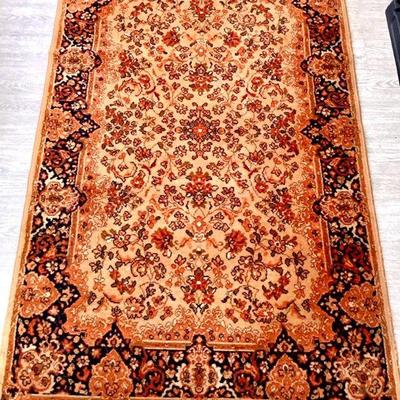 JIFI975 100% Wool Oriental Rug By Karastan	Vintage 4' x 6' 100% wool rug by Oriental Reflections. Â Pattern: All Over Kriman.
