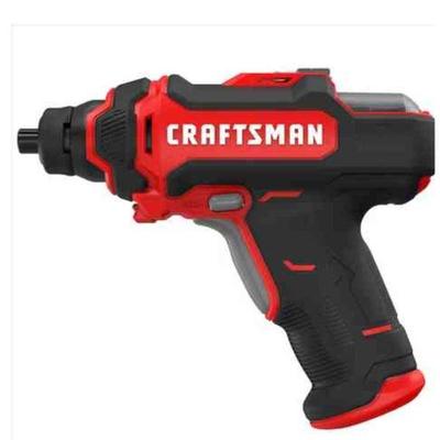 GICH005 CRAFTSMAN 4-volt 1/4-in Cordless Screwdriver	Pivot allows for accessing tight spaces
