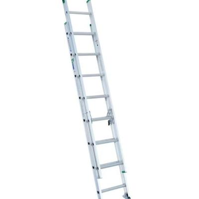 GICH034 Werner D1200-2 16-ft Aluminum Type 2-225-lb Load Capacity Extension Ladder	1-1/2 In. slip-resistant Traction-TredÂ®; D-rungs aid...