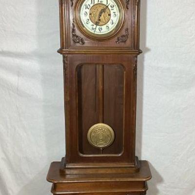 LAGO107 Art Nouveau Gustav Becker Grandfather Clock	Stunning, slim, two piece, clock by quality clock maker Gustav Becker. Logo dates...