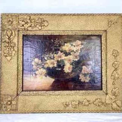 JIFI504 Antique Oil On Canvas, With Original Frame	Frame is 22.5' x 18'Â 
