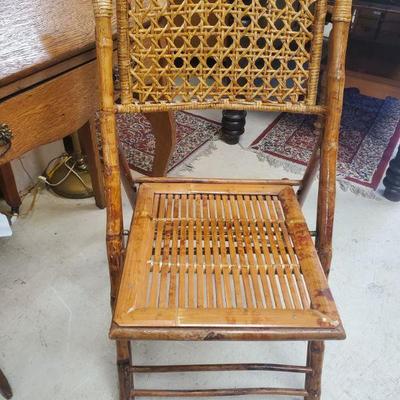 Vintage Bamboo folding chair