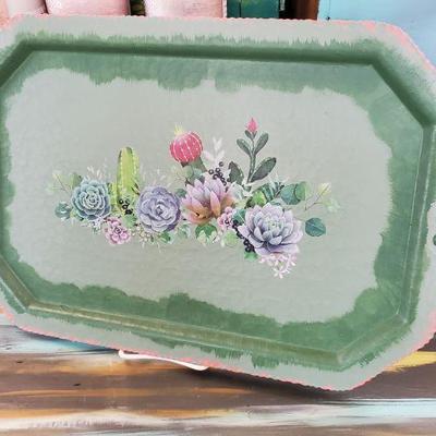Cactus serving tray 
