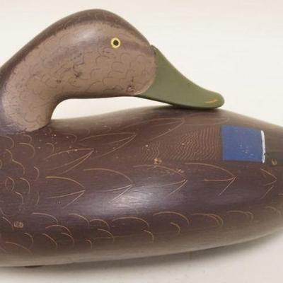 1070	ANTIQUE WOOD DUCK DECOY, APPROXIMATELY 14 IN X 7 IN X 8 IN H
