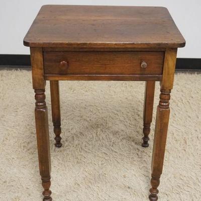 1294	ANTIQUE ONE DRAWER STAND, APPROXIMATELY 21 IN X 18 IN X 29 IN
