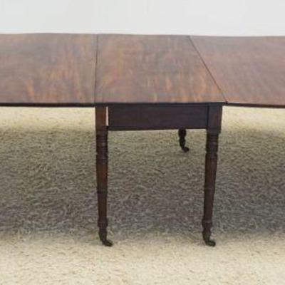 1183	ANTIQUE FEDERAL MAHOGANY 3 PART TABLE, OPEN APPROXIMATELY 112 IN X 45 IN X 29 IN H, D - ENDS APPROXIMATELY 45 IN X 23 IN X 29 IN H...