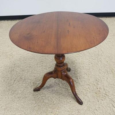 1177	ANTIQUE WALNUT BIRD CAGE TILT TOP TABLE, APPROXIMATELY 32 IN ROUND X 28 IN H
