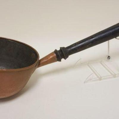 1028	LARGE HAND MADE COPPER LADLE, APPROXIMATELY 23 IN LONG
