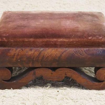 1201	EMPIRE NARROW FOOT STOOL, APPROXIMATELY 19 IN X 12 IN X 9 IN H
