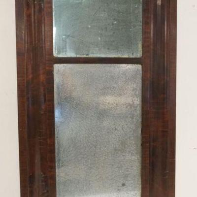 1267	ANTIQUE EMPIRE OGEE DOUBLE HANGING MIRROR, APPROXIMATELY 21 IN X 38 IN
