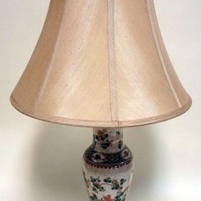 1151	ASIAN STYLE TABLE LAMP, 32 IN H
