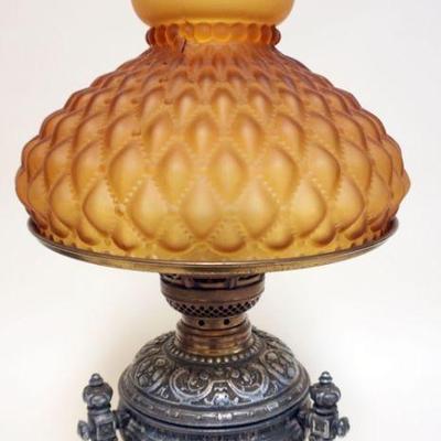 1235	VICTORIAN PARLOR LAMP, ELECTRIFIED, APPROXIMATELY 20 IN H
